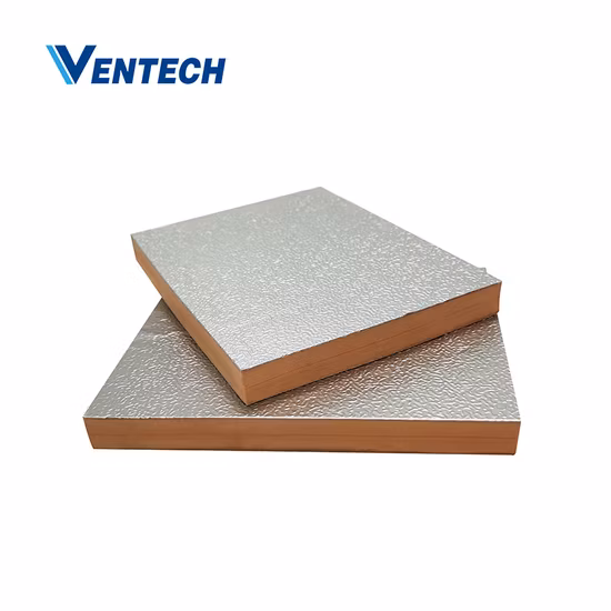 20mm Thick Pre Insulated Phenolic Foam Air Duct Panel for Ducting System Insulation