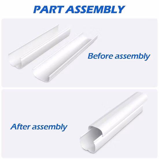 Accessoires en PVC pour l'installation de conduits de climatisation